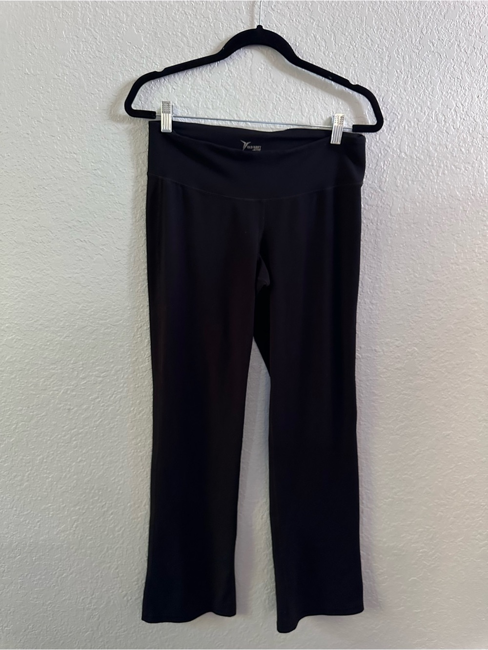 Old Navy Active Black Bootcut Yoga Pants Wide Waistband Size L